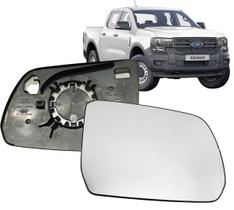 Subconjunto Lente Base Retrovisor Ford Ranger 2024 até 2026 Sem Ponto Cego