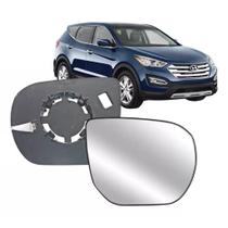 Subconjunto Lente Base Retrovisor Santa Fé 14 15 16 17 18 19 Sem Aquecimento