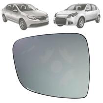 Subconjunto Lente Com Base Retrovisor Logan Sandero 2009 Até 2014