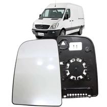 Subconjunto Lente e Base Retrovisor Sprinter 2012 até 2019 Superior Com Aquecimento