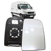 Subconjunto Lente e Base Retrovisor Sprinter 2012 até 2019 Superior Com Aquecimento