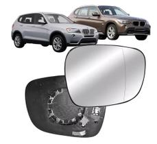 Subconjunto Lente Espelho Base Retrovisor Bmw X1 2009 até 2014 X3 2009 até 2014 Com Aquecimento