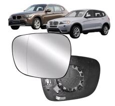 Subconjunto Lente Espelho Base Retrovisor Bmw X1 2009 até 2014 X3 2009 até 2014 Com Aquecimento