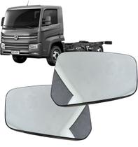 Subconjunto Lente Espelho Base Retrovisor Delivery 2017 até 2025 Inferior Par 2pçs