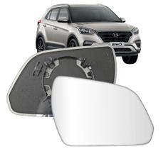 Subconjunto Lente Espelho Base Retrovisor Hyundai Creta 2016 17 18 19 20 21 Convexa