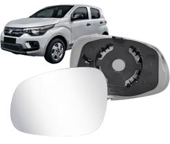 Subconjunto Lente Espelho Base Retrovisor Mobi 2016 até 2026 Esquerdo