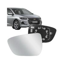 Subconjunto lente retrovisor lado direito chevrolet onix 2020/2025