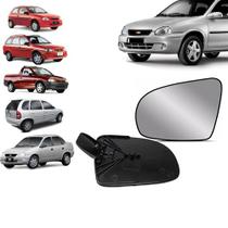 Subconjunto Vidro Retrovisor Lente Base Corsa Classic Hatch Wagon Pick-Up 1994 95 97 98 2000 01 02 04 05 07 08 09 2010