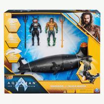 Submarino Do Arraia Negra Com 2 Bonecos Filme Aquaman 2