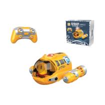 Submarino RC À Prova d'Água Para Meninos, Barco Motorizado Com Controle Remoto 24G, Brinquedos