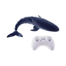 Submarino Tubarão RC Com Controle Remoto, Luzes E Jato De Água, Brinquedo Elétrico Para Meninos 2.4G