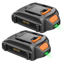 Substituição da bateria POWTREE 20V 4.0Ah para Worx 2 Pack