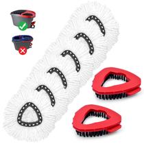 Substituição da cabeça de esfregão para o esfregão Ocedar EasyWring Spin, pacote com 6 Substituição da cabeça de esfregão para o esfregão Ocedar EasyWring Spin, pacote com 6