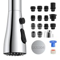 Substituição da cabeça de pulverização da torneira de cozinha Hibbent Metal Chrome Substituição da cabeça de pulverização da torneira de cozinha Hibbent Metal Chrome