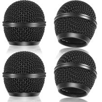 Substituição da grelha de microfone Facmogu Black 4PCS para SM58 Substituição da grelha de microfone Facmogu Black 4PCS para SM58