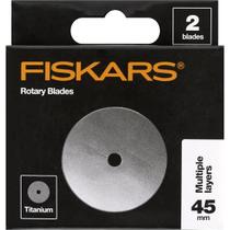 Substituição da lâmina de corte rotativa Fiskars Titanium 45 mm, pacote com 2