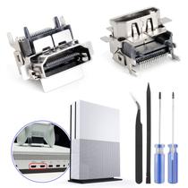 Substituição da porta HDMI para Xbox One S (pacote com 2) com kit de reparo