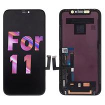 Substituição da tela de toque LCD para iPhone 11 preto de 6,1”