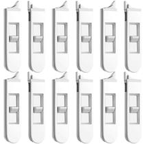 Substituição da trava de janela Maitys 12 peças de plástico branco Substituição da trava de janela Maitys 12 peças de plástico branco