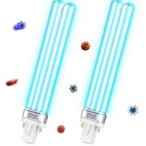 Substituição de 2 peças de lâmpada UV-C Kittmip 9W G23 Base