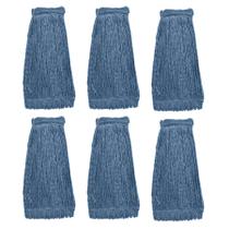 Substituição de cabeça de esfregão KLEEN HANDLER HEAVY DUTY Wet Blue Cotton Substituição de cabeça de esfregão KLEEN HANDLER HEAVY DUTY Wet Blue Cotton