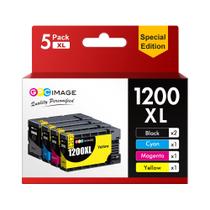Substituição de imagem GPC do cartucho de tinta para Canon PGI-1200XL, pacote com 5