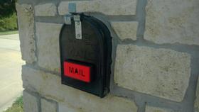 Substituição de plástico vermelho Mailbox Flag Earthtec Front Mount
