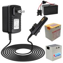 Substituição do carregador de bateria 12V para rodas elétricas Fisher-Price