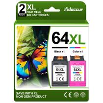 Substituição do cartucho de tinta Adoccur 64XL para HP 64 (pacote com 2) Substituição do cartucho de tinta Adoccur 64XL para HP 64 (pacote com 2)