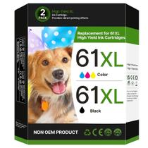 Substituição do cartucho de tinta Eudul 61XL preto/colorido para HP 61