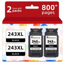 Substituição do cartucho de tinta Relcolor 243XL preto para Canon 243