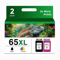 Substituição do cartucho de tinta Skyink 65XL para HP 65 XL (preto/colorido)