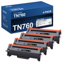 Substituição do cartucho de toner VIPSIM TN760 para impressora Brother