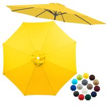 Substituição do dossel de guarda-chuva de pátio, 10 pés (8 costelas), amarelo