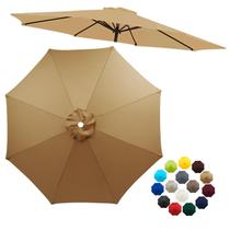 Substituição do dossel de guarda-chuva de pátio LZXNFZY 10 pés cáqui