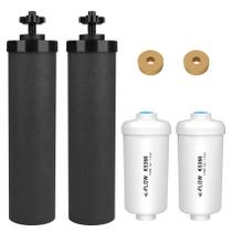Substituição do filtro de água MACIFECI para Berkey com 2 filtros de carbono e 2 filtros de flúor Substituição do filtro de água MACIFECI para Berkey com 2 filtros de carbono e 2 filtros de flúor