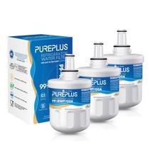Substituição do filtro de água PUREPLUS para geladeira, pacote com 3 Substituição do filtro de água PUREPLUS para geladeira, pacote com 3