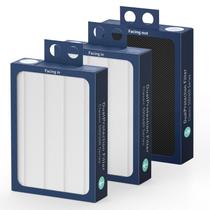 Substituição do filtro purificador de ar, pacote com 3 unidades Blueair Classic 500/600 Substituição do filtro purificador de ar, pacote com 3 unidades Blueair Classic 500/600