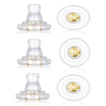 Substituições de silicone DSOMHZ em ouro 18 quilates (6 unidades)