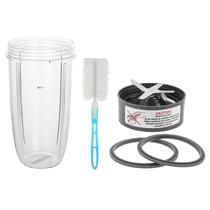 Substituto para Copo e Lâmina NutriBullet 32oz - 2 Juntas de Borracha - Compatível com 600W/900W