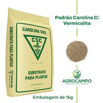 Substrato Carolina Soil Padrão de 1 KG-Germinação de Sementes, Rosa do Deserto, Suculentas, Morangos
