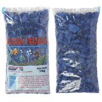 Substrato de Aquário Cascalho de Quartzo Natural N 02 Azul