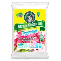 Substrato Fibroso De Coco P/ Orquideas 1 Kg Drenagem Vaso Adubo Mato Verde Ouro Verde