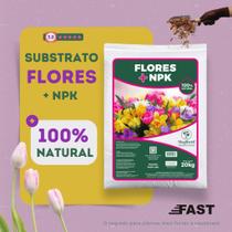 Substrato Mogi Flores + NPK 20Kg para Plantas, Flores, Jardinagem e Crescimento Saudável Substrato Mogi Flores + NPK 20Kg para Plantas, Flores, Jardinagem e Crescimento Saudável