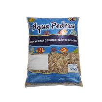 Substrato para Aquário Cascalho Rio 1 5Kg Aqua Pedras