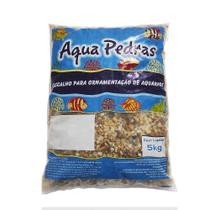 Substrato para Aquário Cascalho Rio 2 5Kg Aqua Pedras
