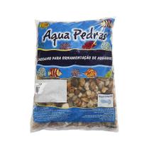 Substrato para Aquário Cascalho Rio N4 10Kg Aqua Pedras