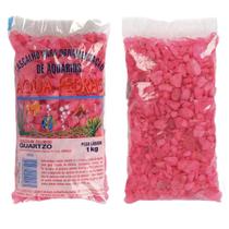 Substrato Para Aquários Aqua Pedras Cascalho de Quartzo Natural N02 Rosa