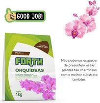 Substrato Pronto para orquideas Forth - Casca de Pinus - Fibra de Côco - Carvão vegetal