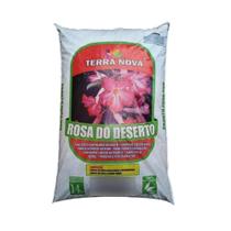 Substrato Rosa Do Deserto Terra Nova 1 Saco Fechado 14kg Plantação Flores Fertilizante